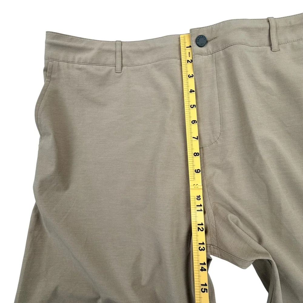 Faherty All Day Shorts Men 40 Khaki Tan Performance Stretch Quick Dry Chino
